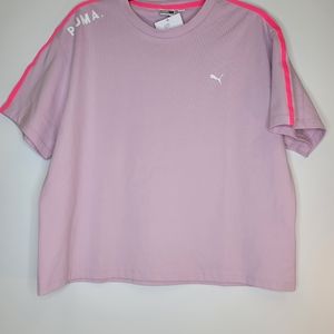Puma New Pink Crop Top sz XL